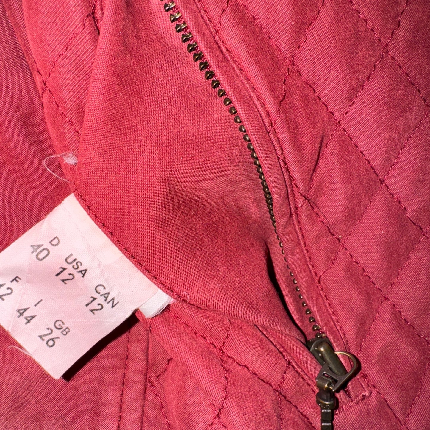 Pikeur Burgandy Quilted Gilet - Ladies 12