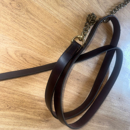 Jeffries Havana Brown English Leather Inhand Lead Wide Show Showing Horse #11