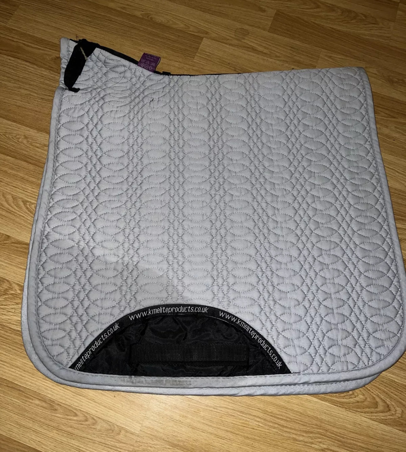 Km Elite Light Blue  Full Dressage Square Saddle Pad Numnah