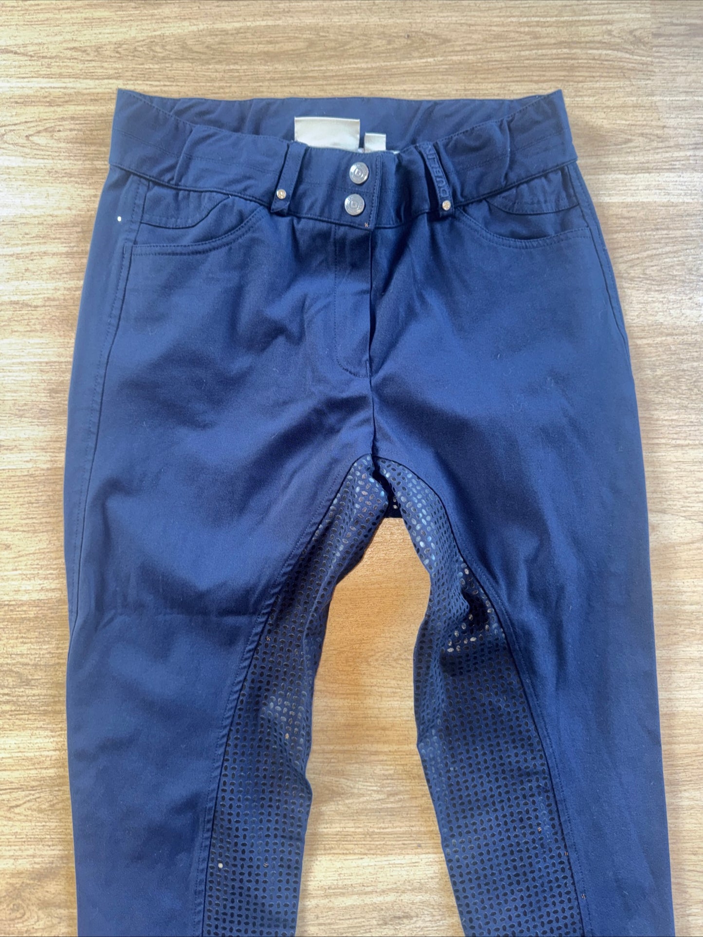 Dublin Navy Silicone Seat Breeches - Age 14 Years