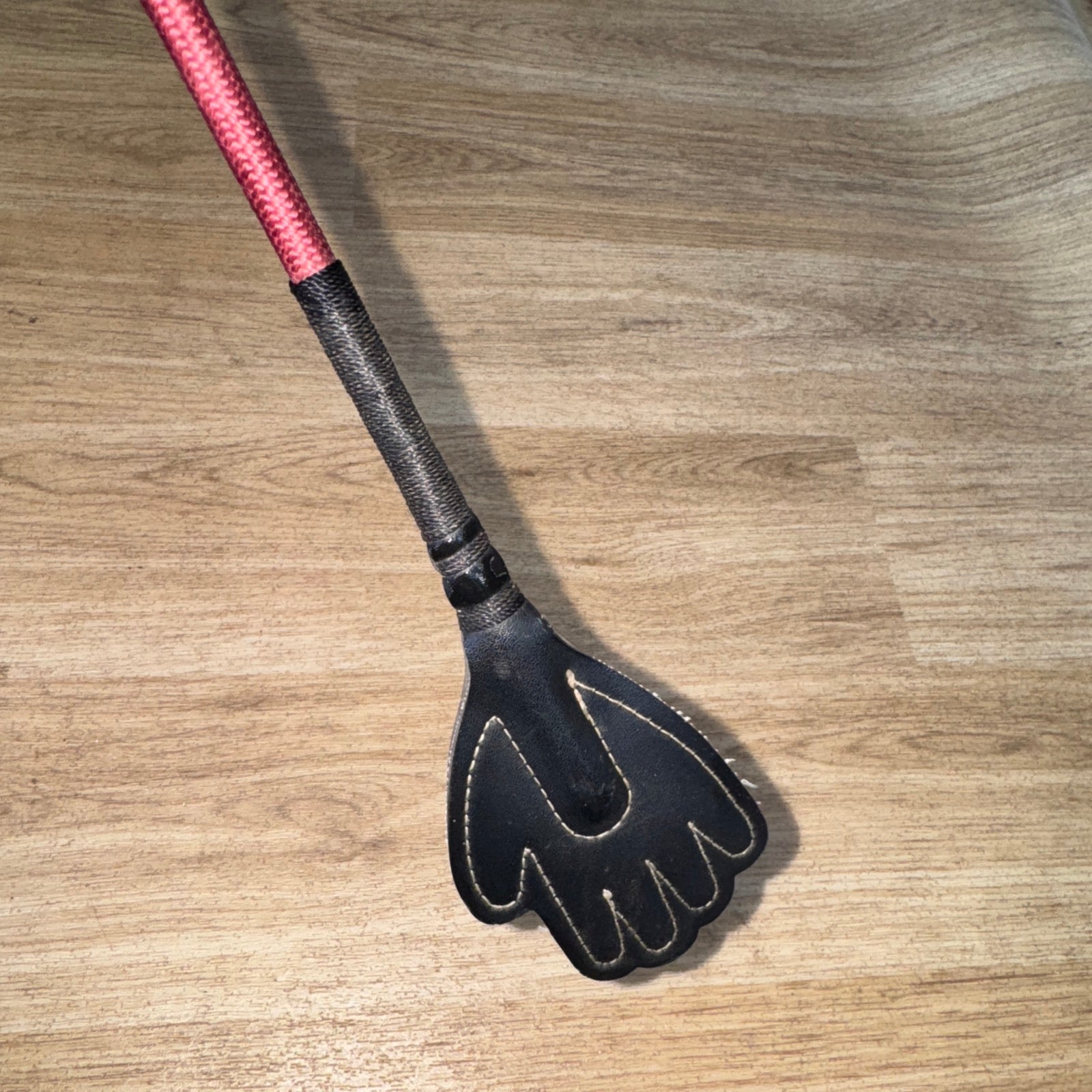 Burgandy Gel Handle Handy Hand Whip - Junior