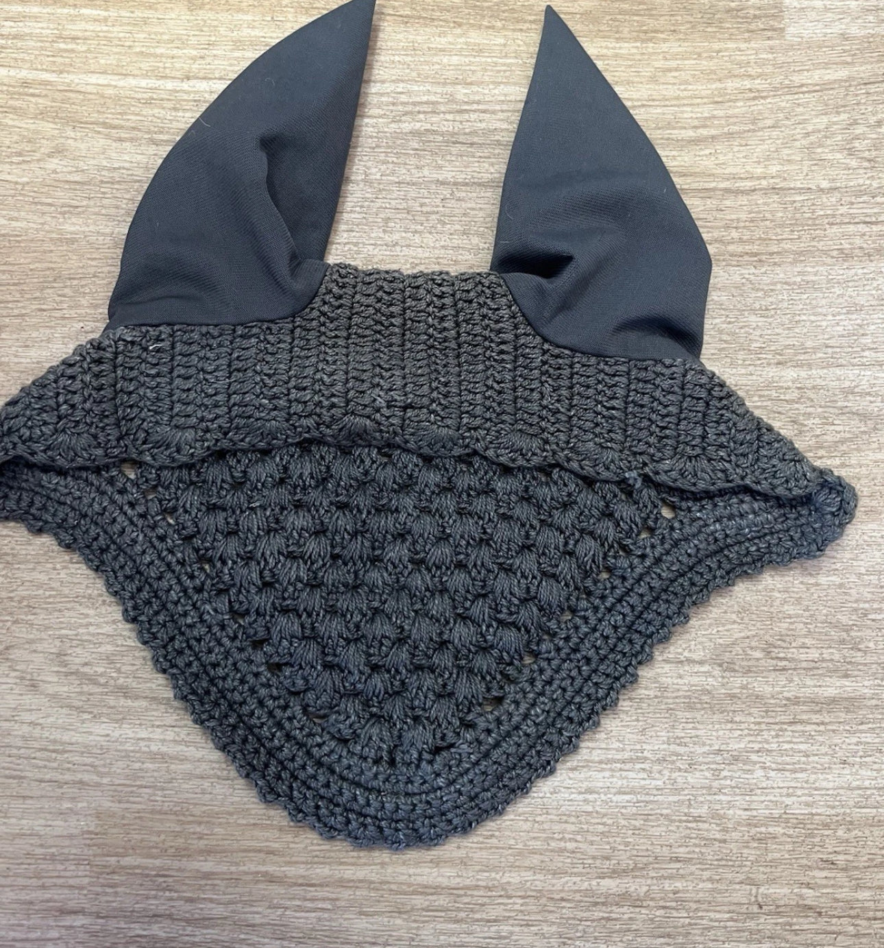Grey Diamanté Cob Size Ears Ear Veil #3