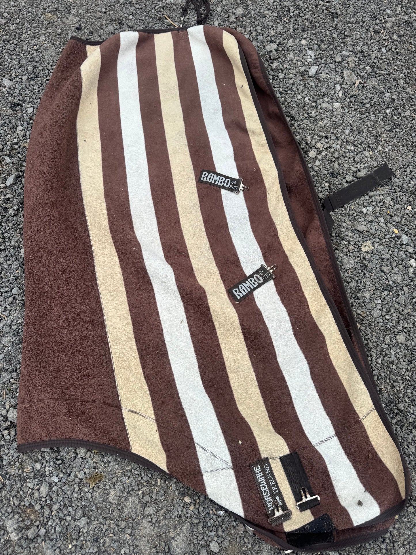 Rambo Newmarket Fleece Rug 6’0 Travel Cooler Stable Second Hand Cob Horse Tack