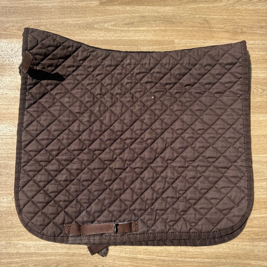 Nuumed Brown Quilted Dressage Square Saddle Pad Medium | Second Hand Tack