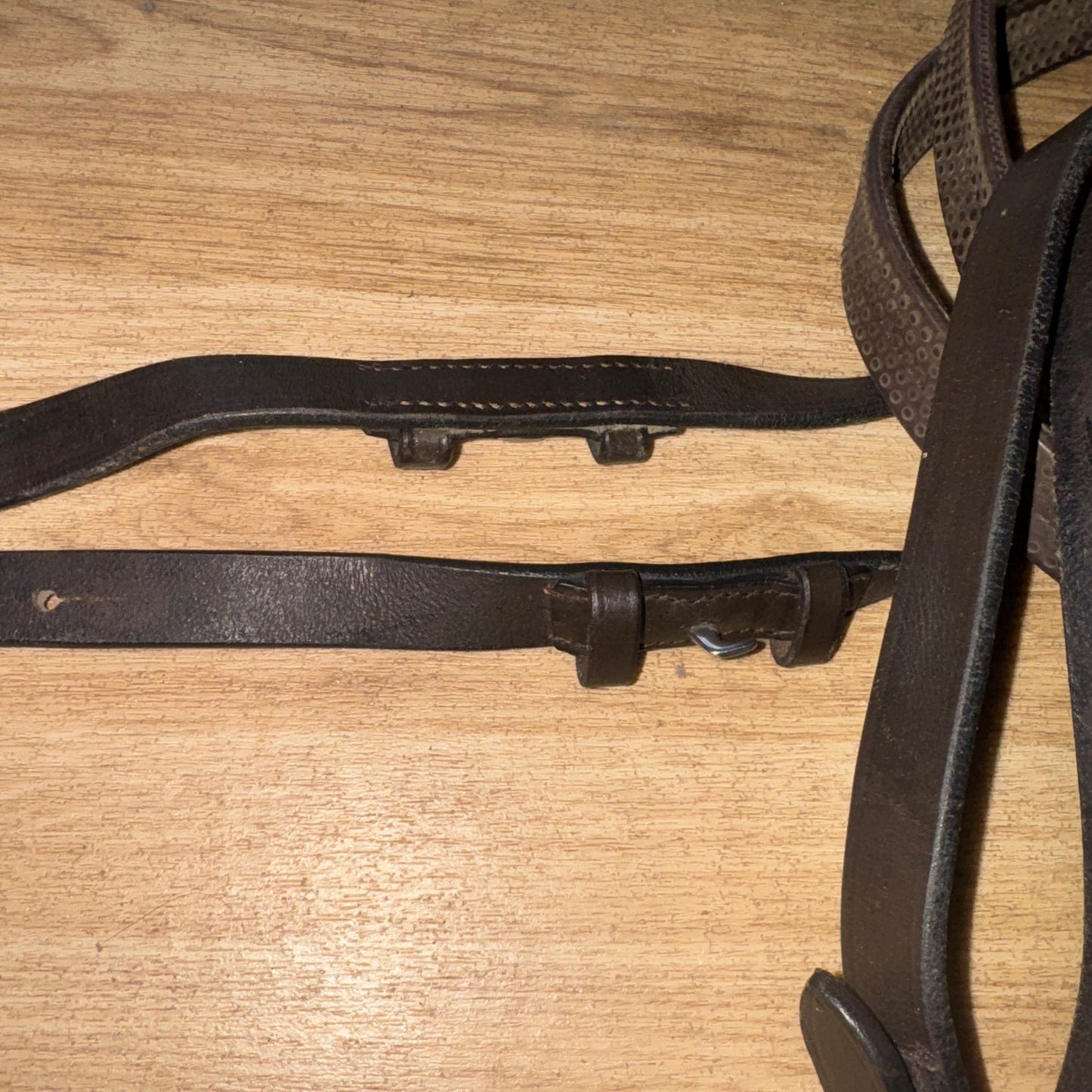 Brown Rubber Full Size Reins #117