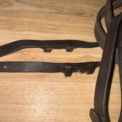 Brown Rubber Full Size Reins #117