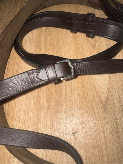 Brown Rubber EVENTA Reins Size X Full | Second Hand Horse Tack #890