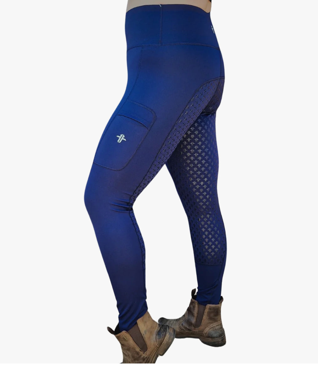 Funky Fit Performance Pull On Tights - Navy