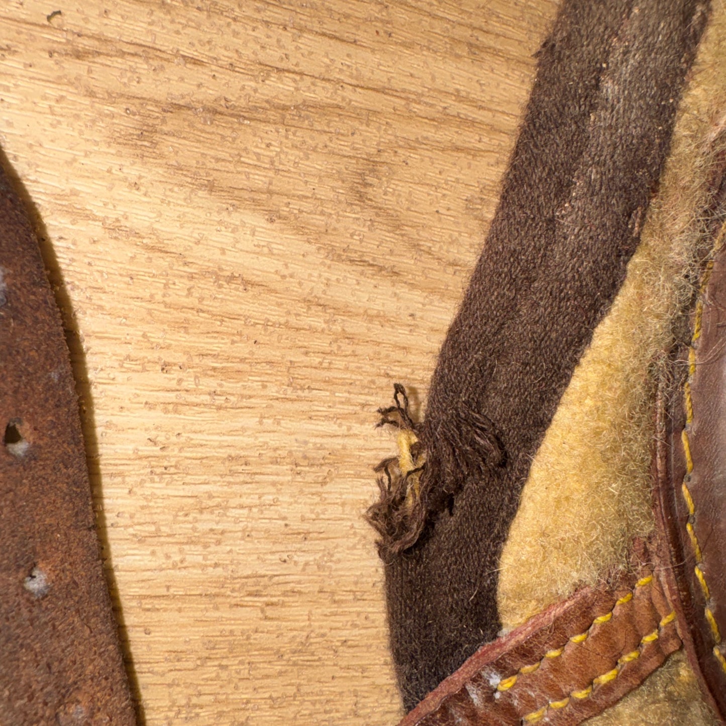Full Size Leather & Wool Felt Knee Boots | Traditional Second Hand Horse Tack