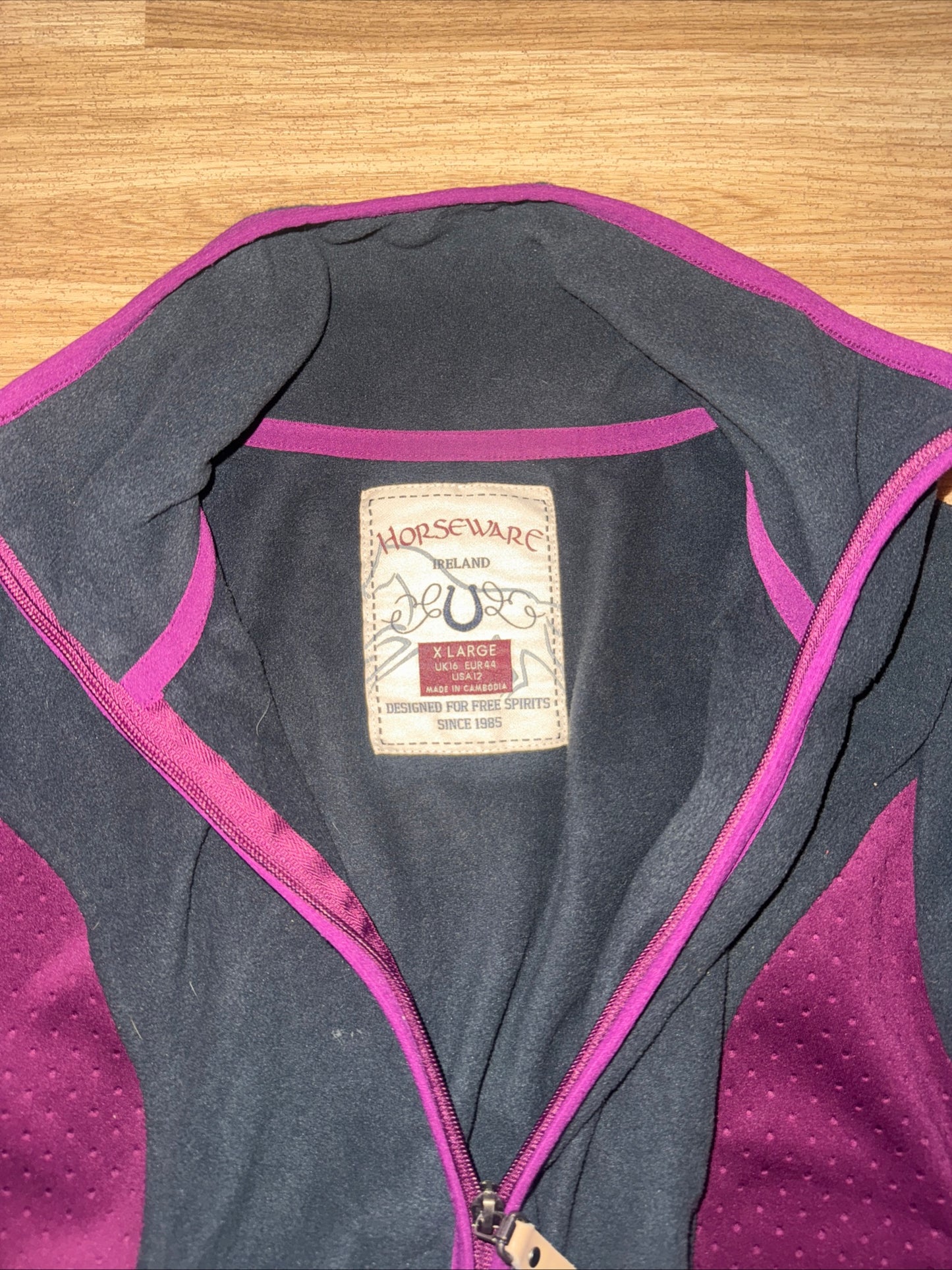 Horseware Fleece Mid Layer Jacket - Size 16
