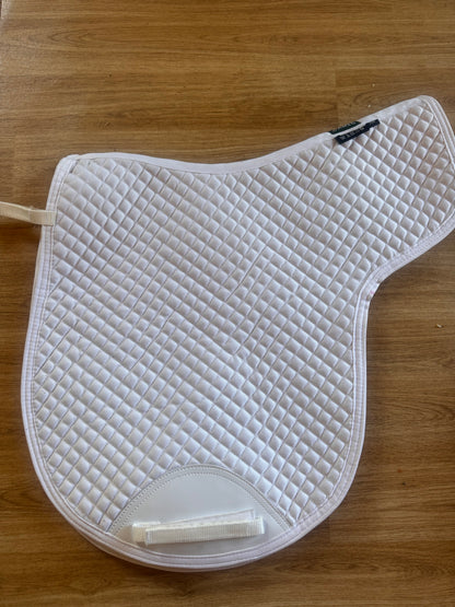 Cameo Size Large White Numnah | Showing Sj Hacking Eventing
