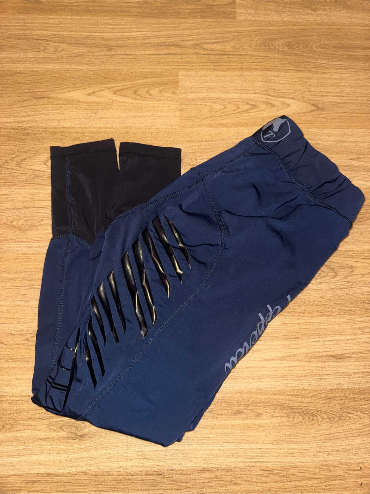 Pepperell Gel Seat Navy Horse Riding Tights Size 14/16 XXL Fleece Lined
