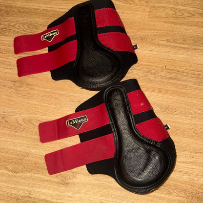 Lemieux Chilli Red Size Medium Brushing Boots Horse Equestrian Tack