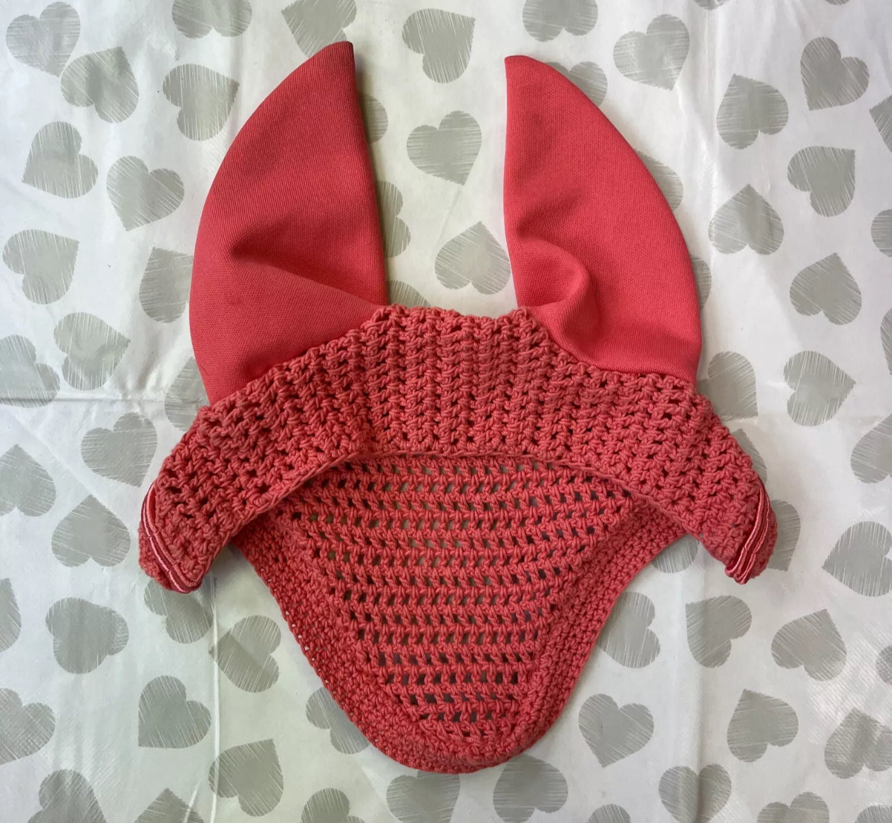 Eskadron Pony Ears Ear Veil #21 CORAL PINK