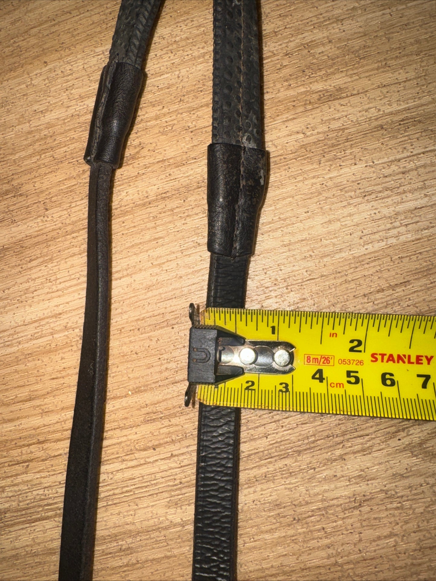 Cob Size Rubber Black Reins #91