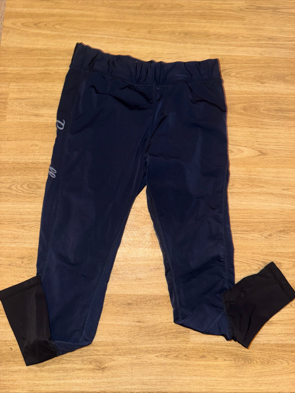 Pepperell Gel Seat Navy Horse Riding Tights Size 14/16 XXL Fleece Lined