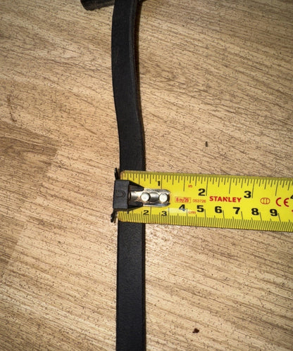Black Rubber Cob Size Reins #55
