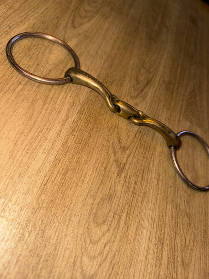 5.5” Gold Coloured Lozenge Loose Ring Snaffle