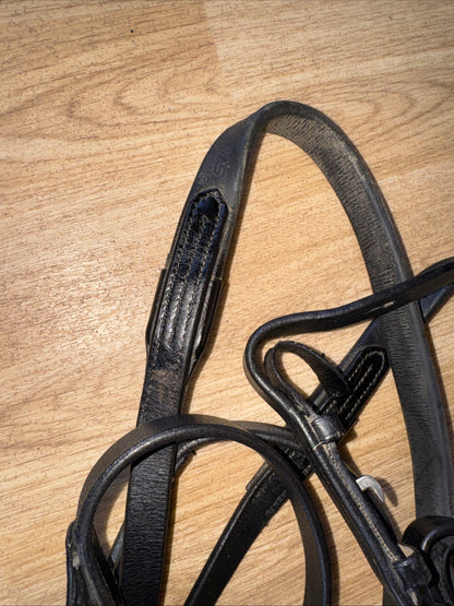 Full Size English Leather Smooth Rubber Reins #57 | Second Hand Tack