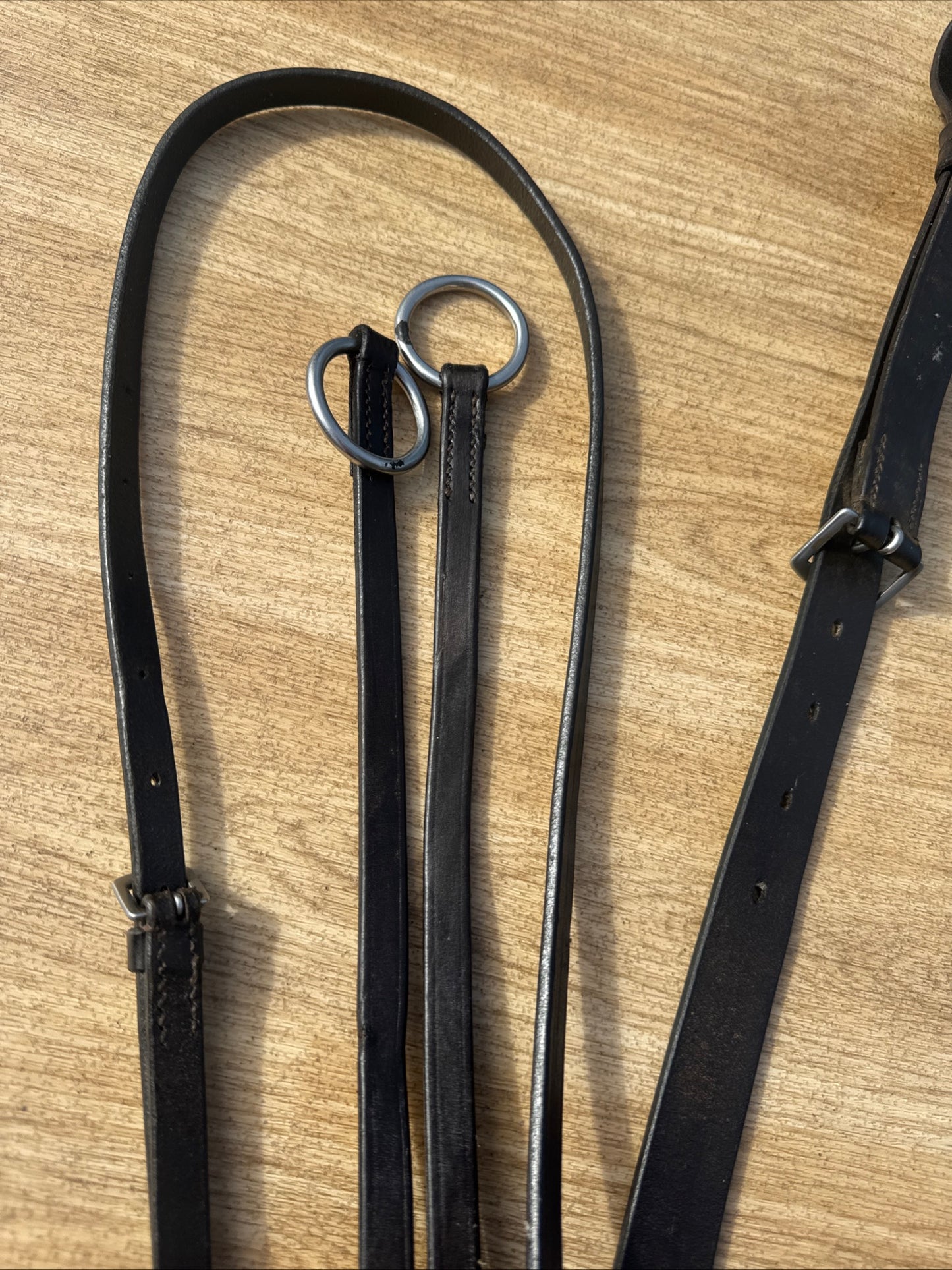 English Leather Brown Running Martingale #9