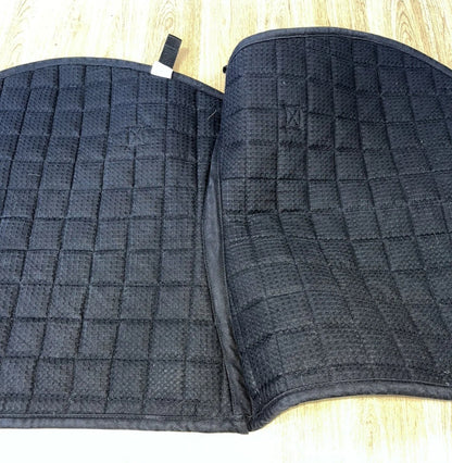 Thorowgood Waffle Black Size Cob Saddle Pad