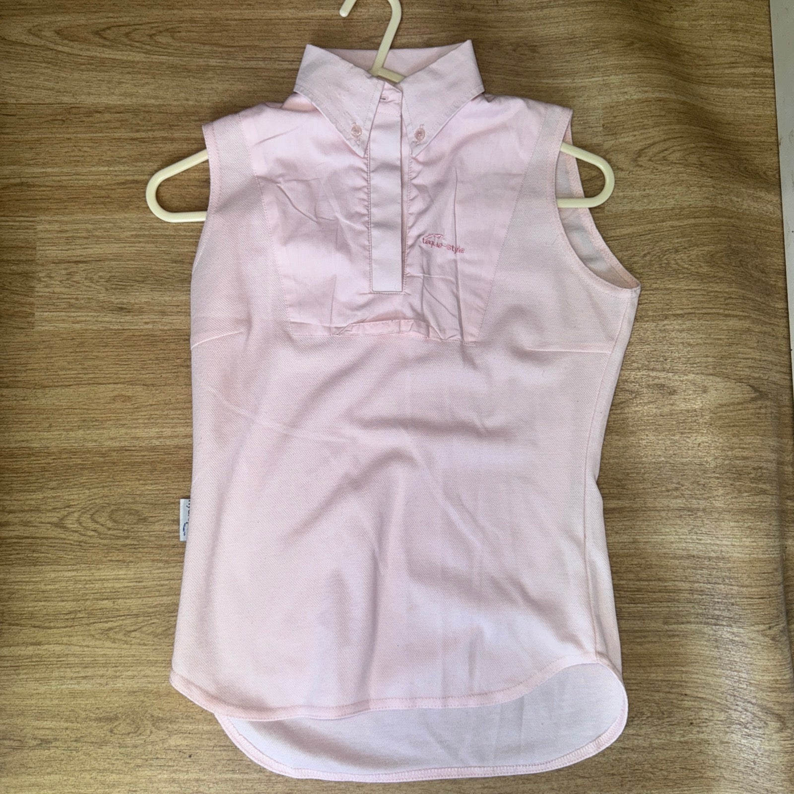 Teque-Style Pink Sleeveless Show Shirt - Size 8