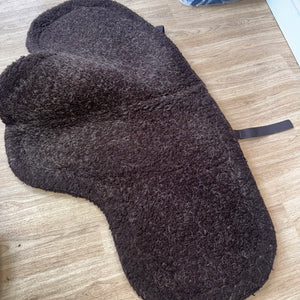 Comfort Zone Equestrian Straight Cut Brown Numnah 17”