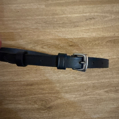 Unused Black Leather Flash Strap Size Pony | Second Hand Horse Tack For Sale #17
