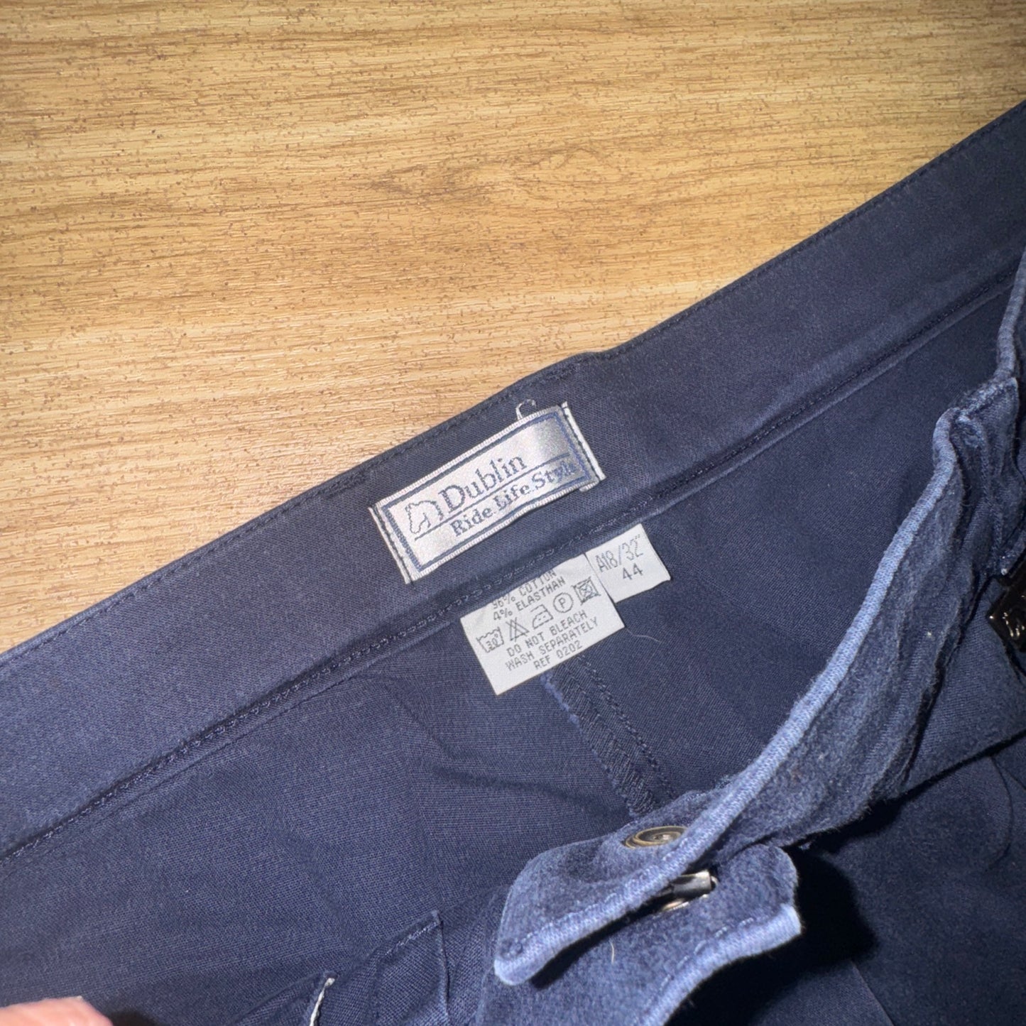 Dublin Navy Pleated 32” Breeches