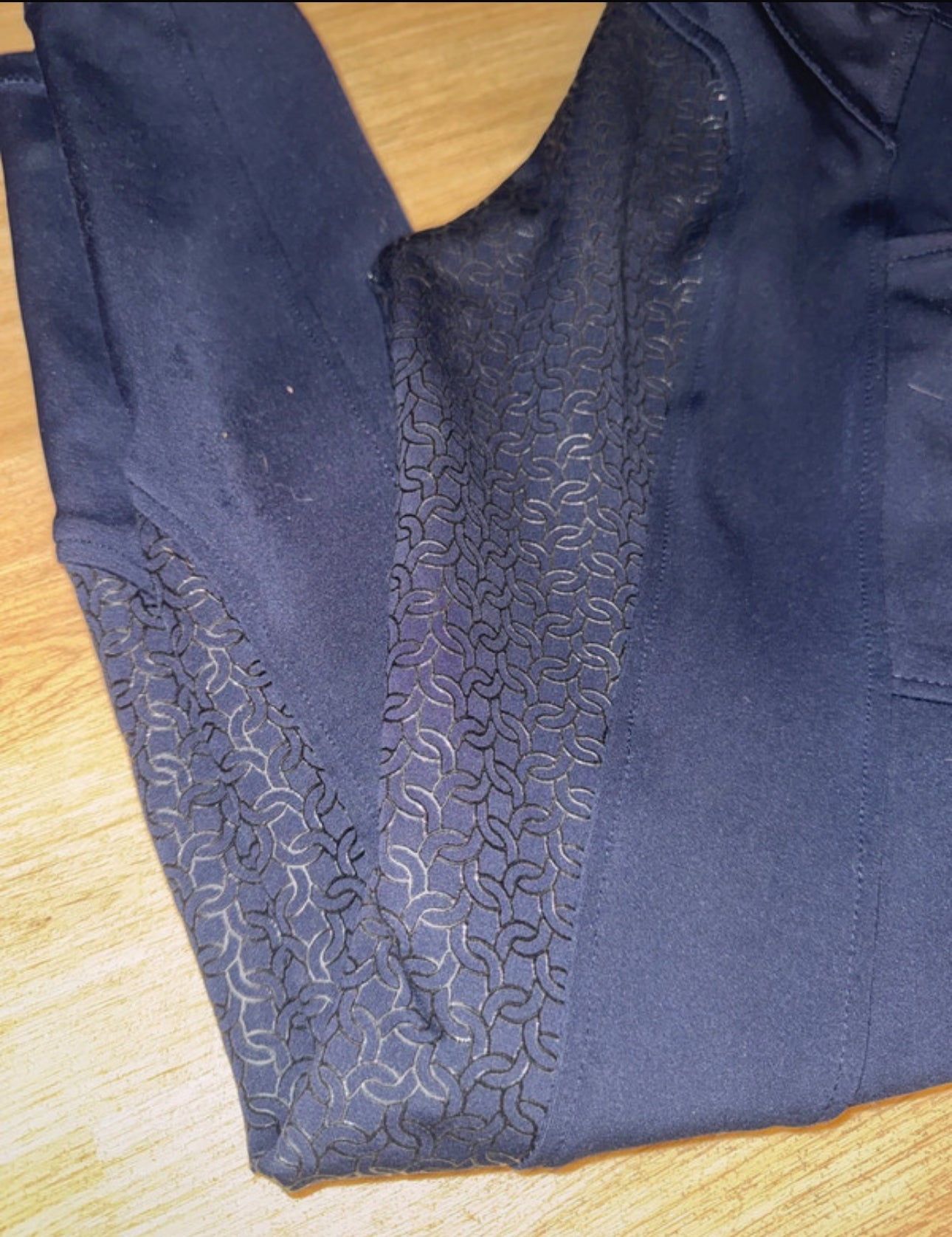 Whitaker Navy Ladies Size Small Silicone Seat Riding Tights