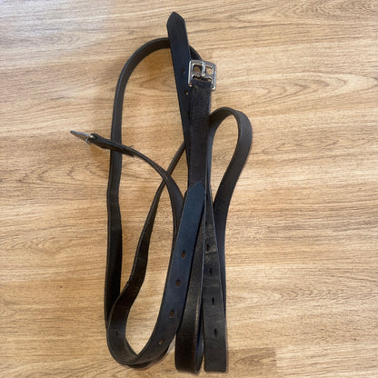 Black English Leather 62” Stirrup Leathers #64
