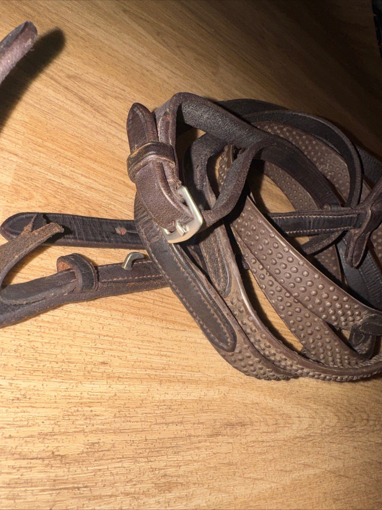 Brown Leather Horse Reins – Rubber Bio Grip – 62” XXF
#101