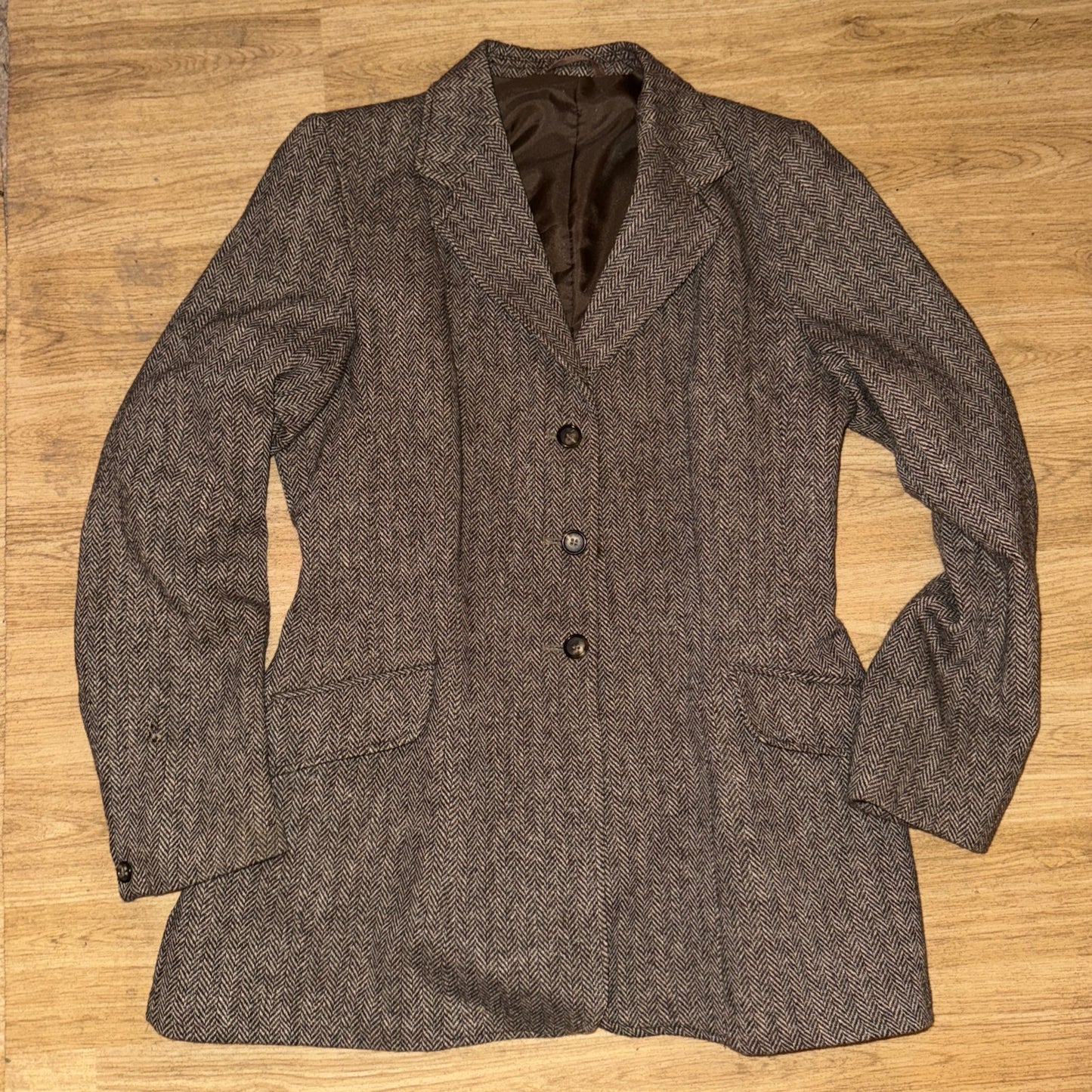 Saddle Master Ladies 38” Wool Tweed Show Jacket #712 Hunting Showing