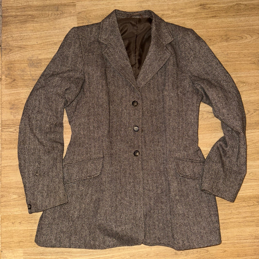Saddle Master Ladies 38” Wool Tweed Show Jacket #712 Hunting Showing