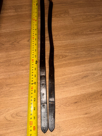 Ascot 32” Black English Stirrup Leathers – Pair #41