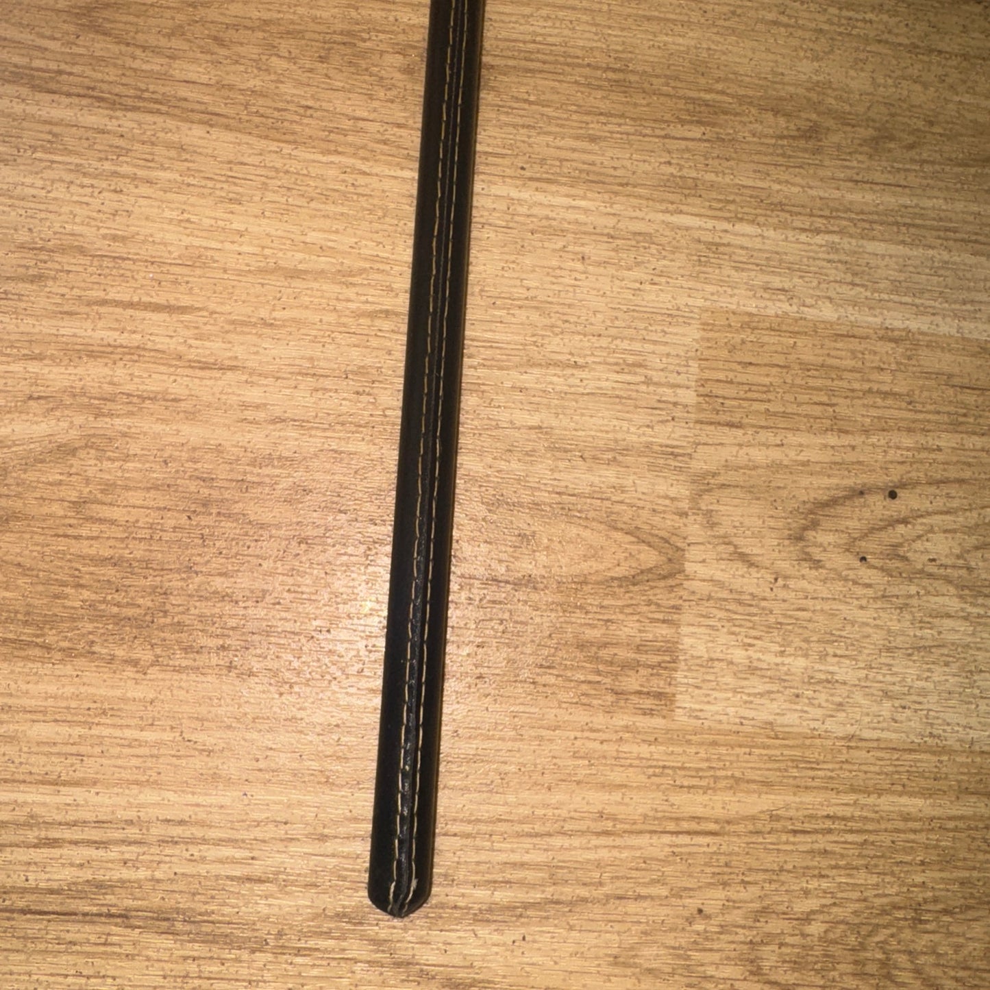 Black Leather Show Cane - Free Postage