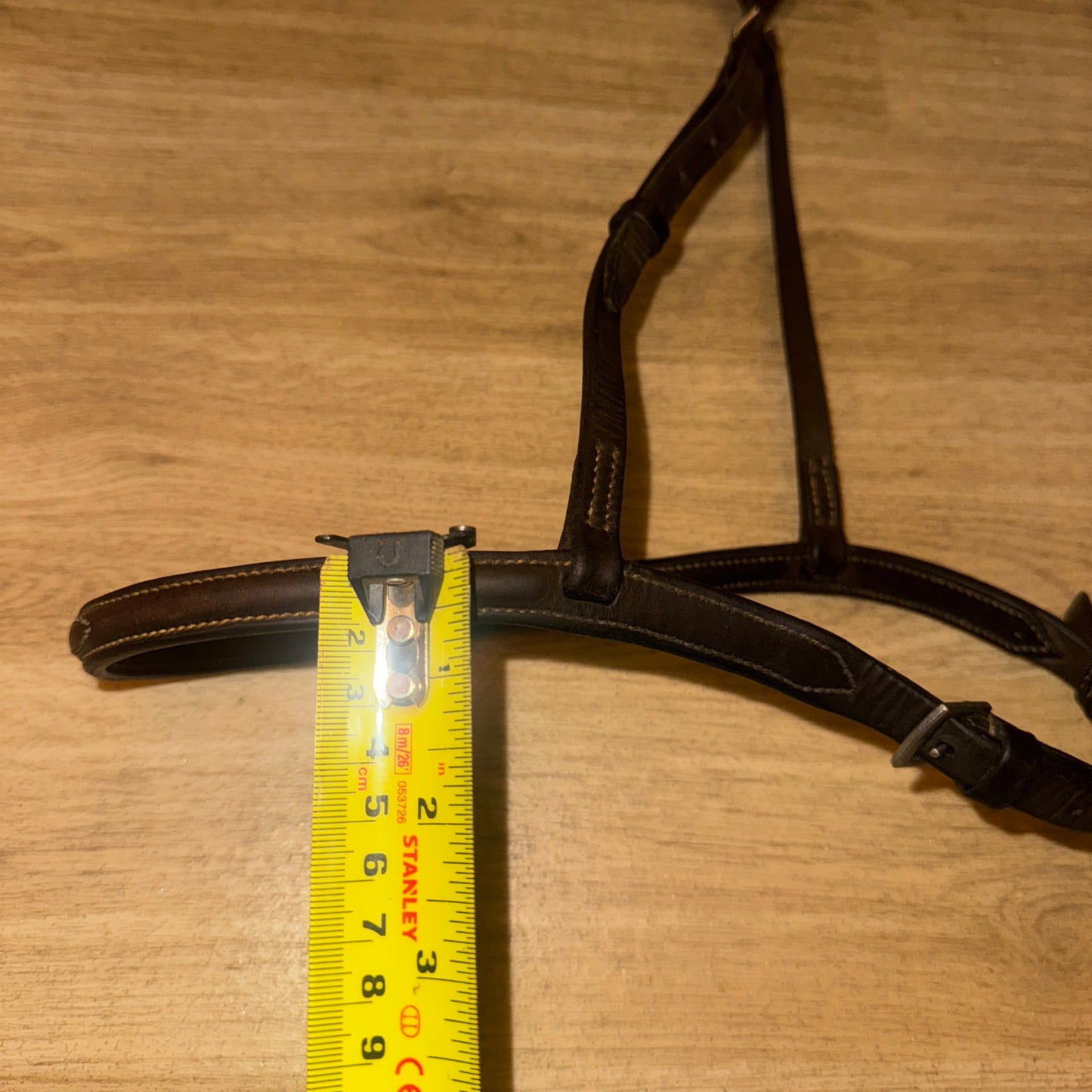 Full Size Brown Fancy Stitch English Leather Noseband #110