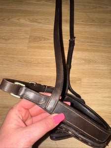 Full Size ENGLISH Brown Worcester Noseband - Free Post