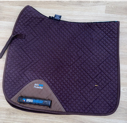 Premier Equine Brown Full Size Dressage Square Saddle Pad