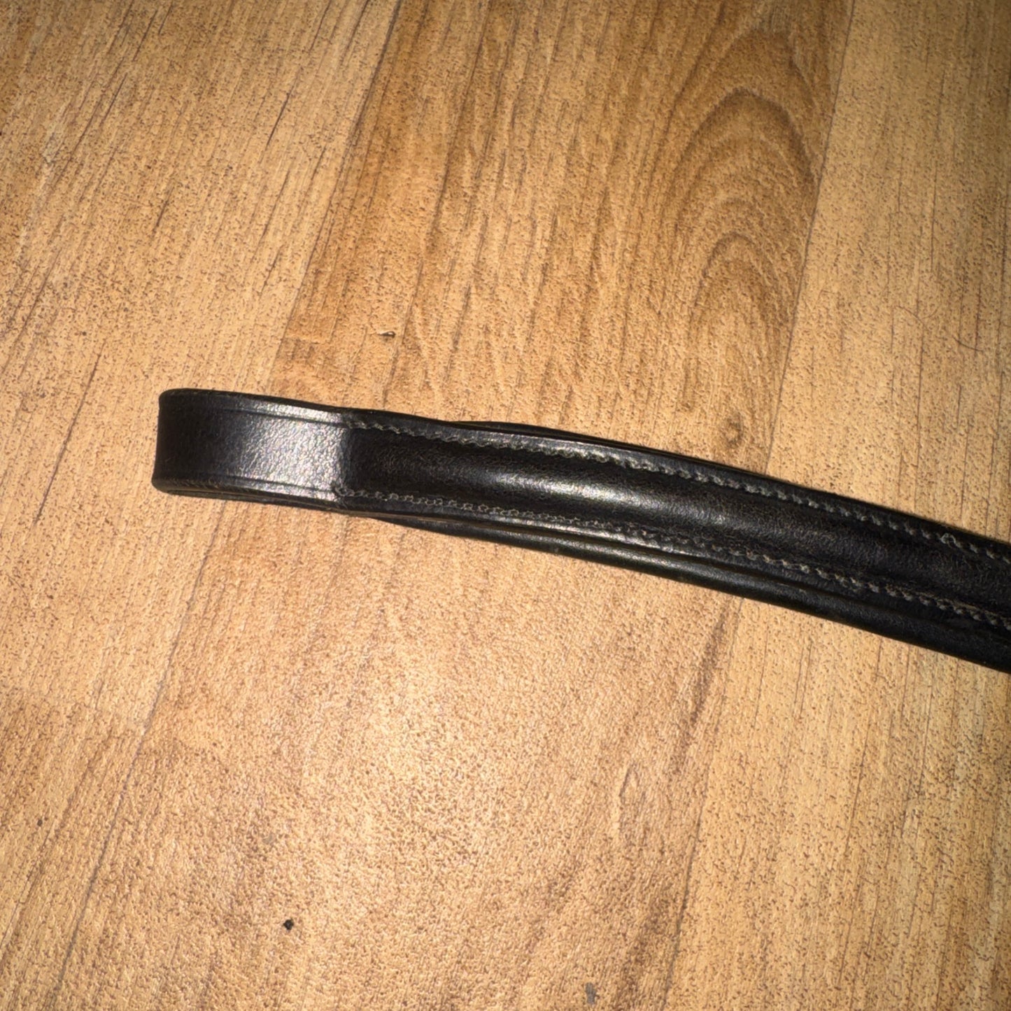 Whitaker Black Raised Leather Browband | Size Pony #213