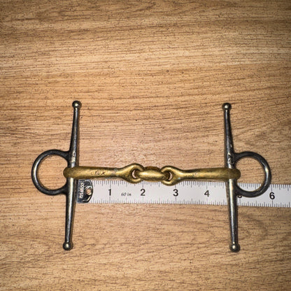 Neue Schule Pony Sized 4.5” Full Cheek Trans Angled Snaffle | Tiny Rings Tack