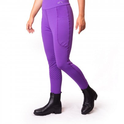 GALLOP High-Waist Pocket Silicone Knee Tights