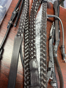 Anatomical Plaited Hunter Bridle - Cut Away Noseband