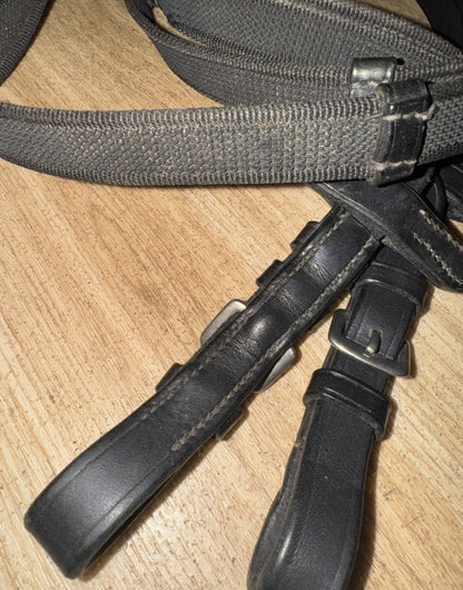 Full Size Black Continental Reins #66