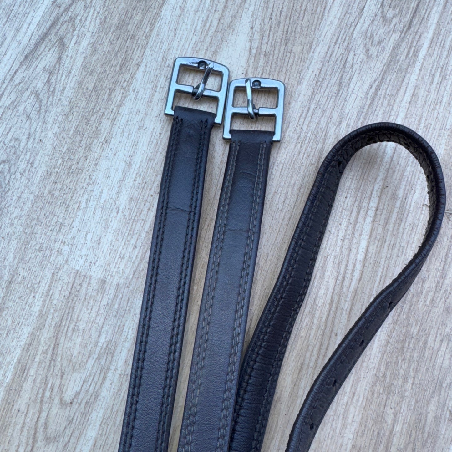 Kieffer Brown Bonded Leather Stirrup Leathers 140 | Second Hand Quality Tack #1