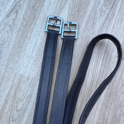 Kieffer Brown Bonded Leather Stirrup Leathers 140 | Second Hand Quality Tack #1