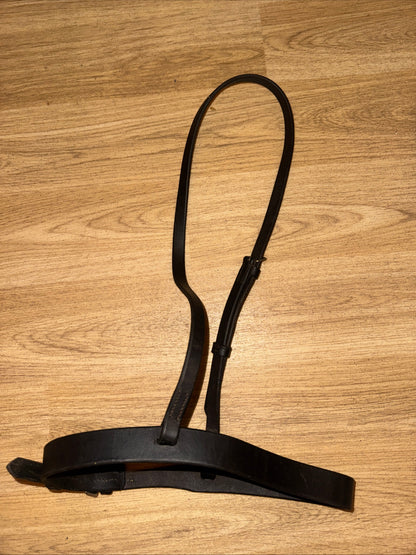 Dark Brown Cob Size English Hunter Noseband #13