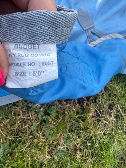 Gallop Blue 5’0 Fly Combo Rug | Second Hand Pony Tack