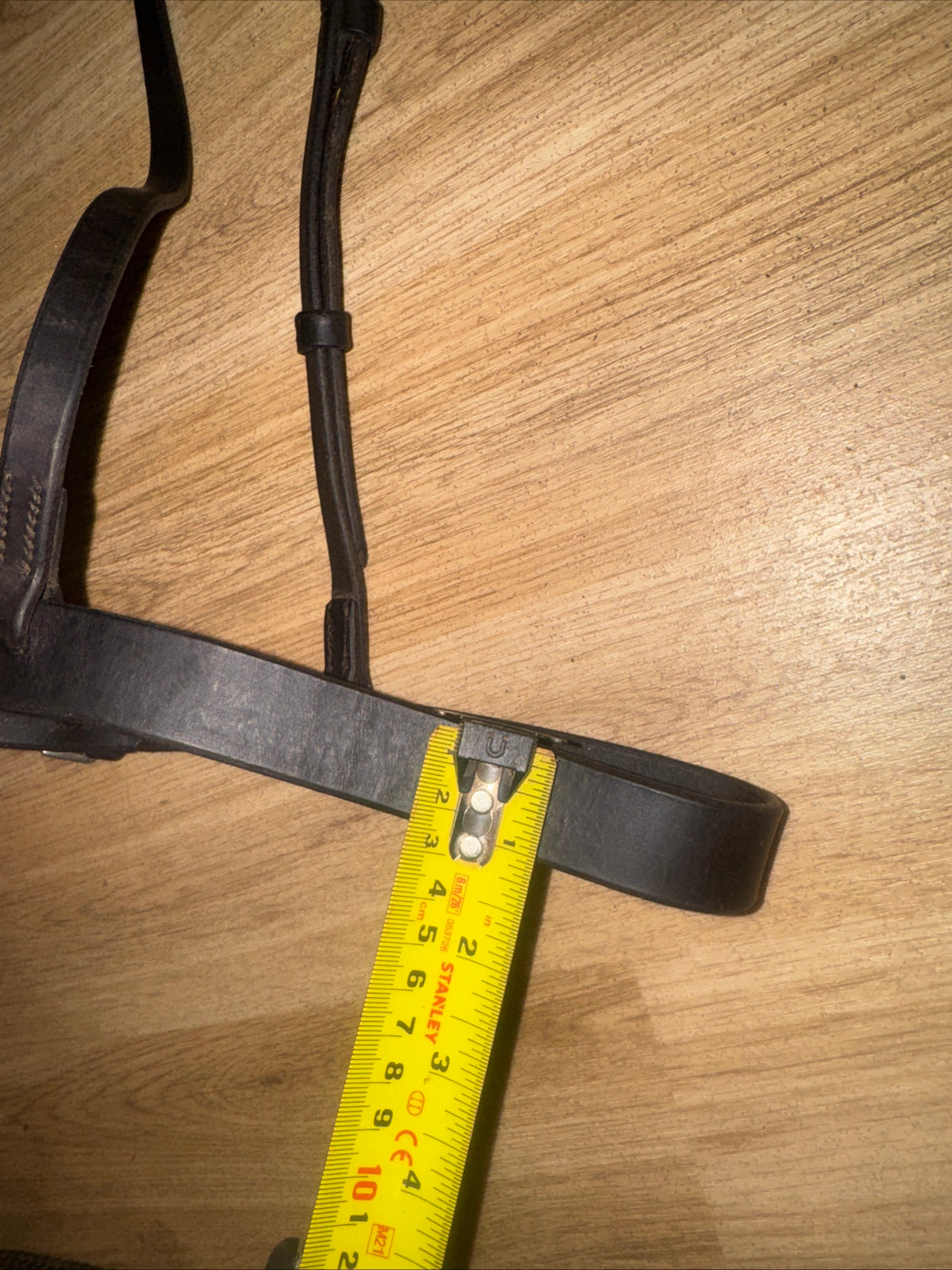 Dark Brown Cob Size English Hunter Noseband #13