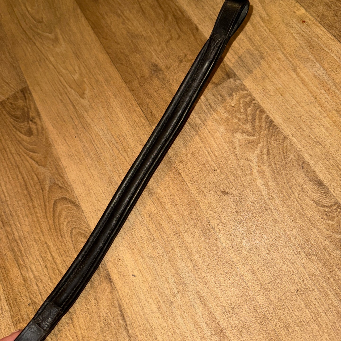 Whitaker Black Raised Leather Browband | Size Pony #213